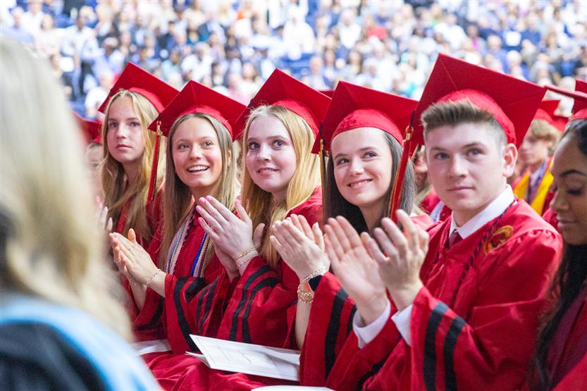 Students celebrate graduating